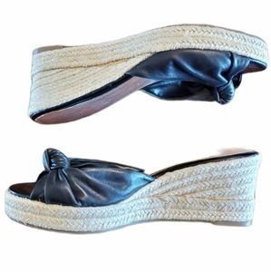 Jessica Simpson 7.5 Black Slip On Wedges